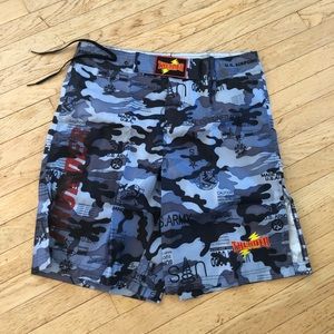 Thunder Camo Army MMA shorts NWOT for men or women